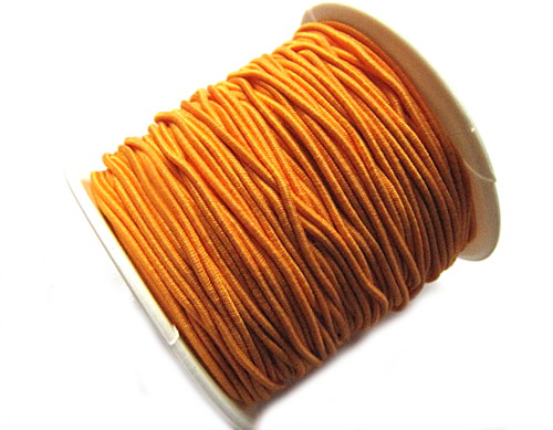 Gummikordel elastisch, 1mm, orange, 20m (0,25/m)